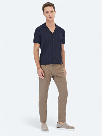 Lacivert Regular Fit Casual Gömlek