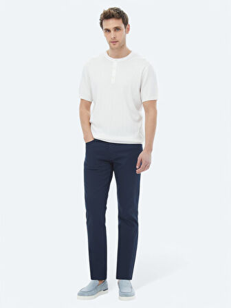 Ekru Hakim Yaka Jakarlı Triko