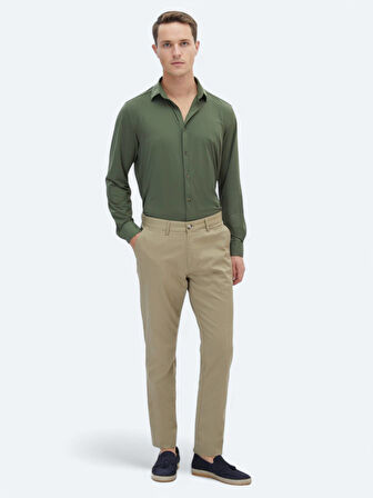 Haki Regular Fit Casual Gömlek