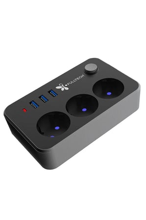 Fultech Ftr-02 Üç Usb Akım Korumalı Priz 2 Mt (2.1 Amp) -