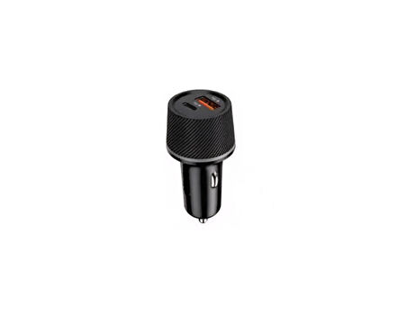 48w Araç Çakmaklık Hızlı Şarj Aleti Araç Şarj Cihazı Type-C - Usb Çift Çikişli Type-C Kablolu LKC-37
