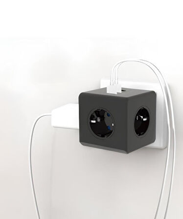 Blic Termal Akım Korumalı Isıya Dayanıklı Priz 3x Soket 2xUSB 1xType C FTR-09
