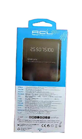 Acl P W-70 10000 mAh Hızlı Şarj Powerbank Siyah 