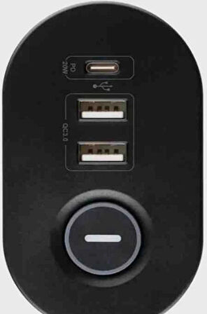 ROSE TEKNOLOJİ TERMAL AKIM KORUMALI MASA KENARI AYARLANABİLİR 3 PRİZ+2 USB+1 TYPE-C GİRİŞLİ 1.8M UZATMA KABLOLU HIZLI ŞARJ ESTEKLİ ÜÇLÜ PRİZ