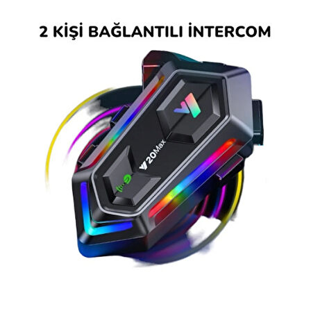 Motobir Y20 Max Bluetooth İntercom Seti