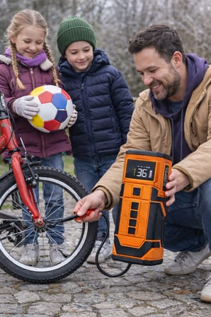 Araç Jump Starter 800A Akü Takviye Kompresör 12V Hava Pompası Powerbank LED Işıklı