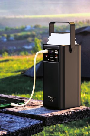 ACL PW-113 50000mAh 22.5W Hızlı Şarjlı Outdoor Powerbank Kamp Lambalı Dahili Kablolu Taşınabilir Şarj Cihazı