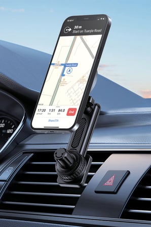 ACL T-116 MagSafe Manyetik Araç İçi Telefon Tutucu – 360° Ayarlanabilir Kancalı Havalandırma Telefon Tutacağı