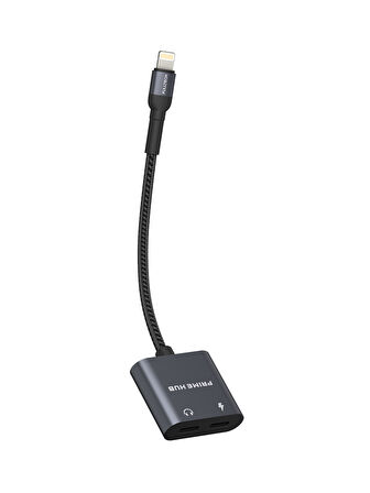 Fulltech FH12 12W 2in1 Lightning Çoklayıcı Hub - Çift Lightning Girişli, Hızlı Şarj ve Ses Aktarımlı