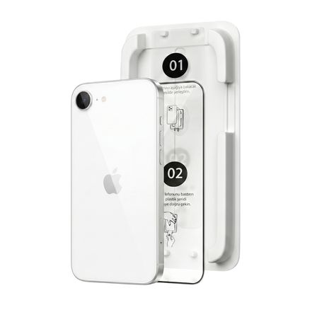 Fulltech MagicBox iPhone17e/16e/14/13Pro/13 Premium Tempered Glass Aparatlı Ekran Koruyucu - Clear