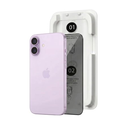 Fulltech MagicBox iPhone 17 / 16 Pro Premium Tempered Glass Aparatlı Ekran Koruyucu - Privacy