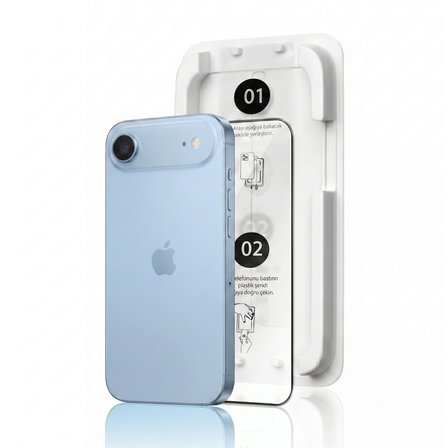 Fulltech MagicBox iPhone Air Premium Tempered Glass Aparatlı Ekran Koruyucu - Clear