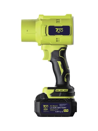 7GO 7GAB01 21V Kablosuz Hava Üfleyici | 32.000RPM Turbo Fan, 12.000mAh Batarya, Bahçe & Araç Kurutma, Toz Temizleme