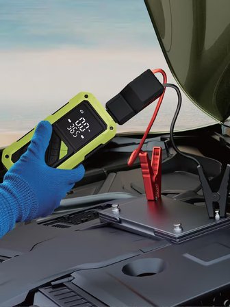 7GO 7A4 Akü Takviyeli Hava Pompası & Jump Starter 10000mAh Powerbank – Çok Fonksiyonlu Araç Destek Cihazı