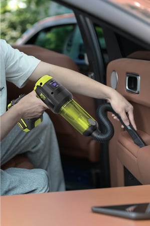 7GO 7GAB-04 25.000 Pa Şarjlı Araç Süpürgesi ve Hava Üfleme Makinesi – 90.000 RPM Fırçasız Motor, 2'si 1 Arada Güçlü Vakum & Üfleme