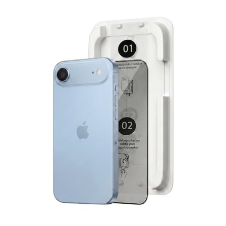 Fulltech MagicBox iPhone Air Premium Tempered Glass Aparatlı Ekran Koruyucu - Privacy