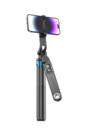 Blic BLT-41 1.8 Metre 360° Dönebilen Pan Tilt Bluetooth Selfie Çubuğu Tripod – Kablosuz Kumandalı Alüminyum Alaşım
