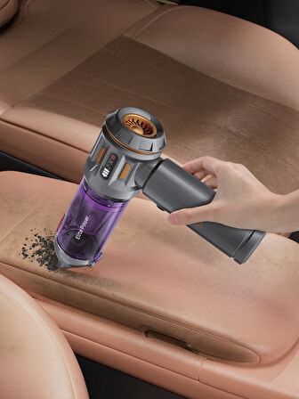 Auhma AHV-24 LIMITED EDITION – 20.000PA Brushless Kablosuz Araç İçi Basınçlı Üfleme & Çekme Süpürgesi | 126.800 RPM, 7800mAh, Hepa Filtre, 3 Mod, Pro Üfleme–Şişirme Fonksiyonu