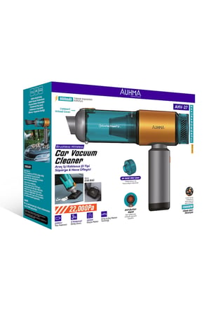 Auhma AHV-27 22.000Pa Kablosuz Araç İçi El Süpürgesi Gold 220W 9.000mAh Vakum & Hava Üfleme Özellikli