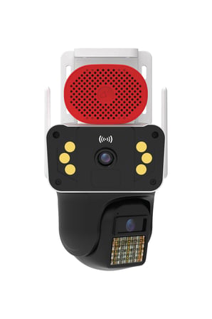 Blic PRO++ BLM-94 6 MP Çift Lensli Wi-Fi PTZ Dış Mekân IP Güvenlik Kamerası Beyaz, IP66, Sirenli ve Gece Görüşlü