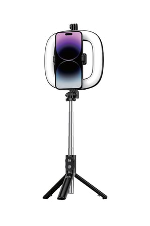Blic BLV31 RGB Ring Light Bluetooth Kumandalı Selfie Çubuğu & Tripod – 9.6W Şarjlı LED Halka Işık, 3 Işık Tonu, 78.5 cm