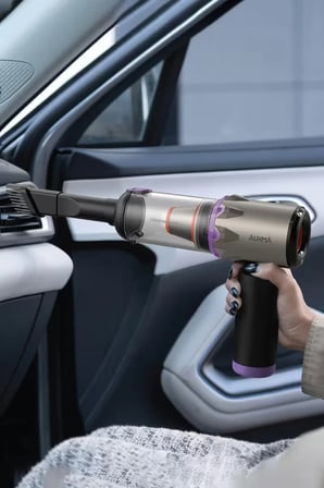 Auhma AHV-29 Kablosuz Araç Süpürgesi 220W 23000Pa Güçlü Vakum & Üfleme Özellikli Şarjlı Oto Süpürge