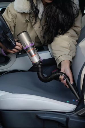 Auhma AHV-29 Kablosuz Araç Süpürgesi 220W 23000Pa Güçlü Vakum & Üfleme Özellikli Şarjlı Oto Süpürge