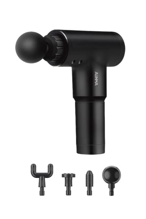 Auhma AMG35 Şarjlı Masaj Tabancası 24W | 3 Kademeli Titreşimli Massage Gun | 4 Başlıklı Profesyonel Kas Rahatlatıcı