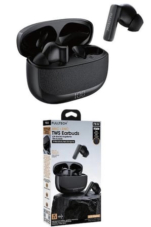 Aura Akse Pro ANC+ENC TWS Bluetooth Kulaklık - Deri Dokulu Şarj Kutulu, Dijital Ekranlı