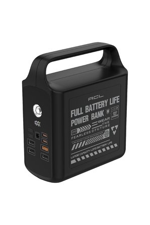ACL PW-155 100.000mAh Taşınabilir Enerji İstasyonu Powerbank 22.5W Hızlı Şarj | Dahili Lightning + Type-C + USB Kablo | LED Kamp Feneri | 4 USB Çıkış | Dijital Ekran