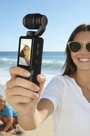 BLIC PRO++ BLM-103 Akıllı Cep Kamerası | 180° Döner Lens | 1.9" Ekran | 2000mAh Batarya | MP3 Çalar | Type-C Şarj | Vlog & Selfie Kamera