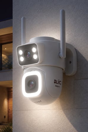 Blic BLM-112 Çift Lensli 6 MP (3+3 MP) Wi-Fi PTZ IP Güvenlik Kamerası, IP66 Dış Mekan, Gece Görüşü ve Çift Yönlü Ses