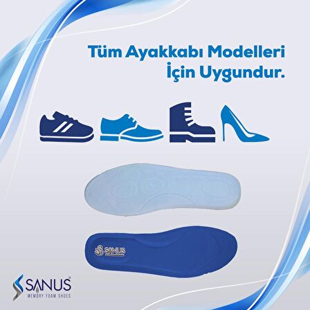 A100 Model Memory Foam ,Ortopedik,Spor,Düz Tabanlık,Topuk Dikeni,Hava Yastıklı,Boy Yükseltici