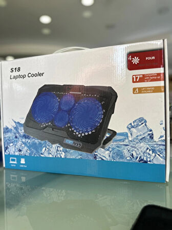 ROSE TEKNOLOJİ AYARLANABİLİR LEDLİ KADEMELİ SOĞUTUCU 4 FANLI LAPTOP NOTEBOOK SOĞUTUCU
