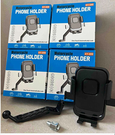 ROSE TEKNOLOJİ KİLİTLİ AYNA BAĞLANTILI MOTOSİKLET TELEFON TUTUCU