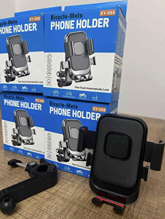 ROSE TEKNOLOJİ AYARLANABİLİR KİLİTLİ GİDON BAĞLANTILI MOTOSİKLET TELEFON TUTUCU
