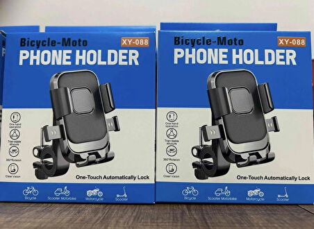 ROSE TEKNOLOJİ AYARLANABİLİR KİLİTLİ GİDON BAĞLANTILI MOTOSİKLET TELEFON TUTUCU