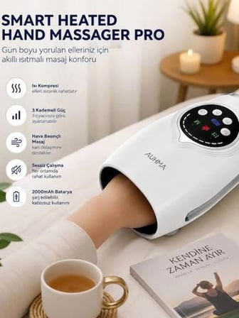 Aura Akse Akıllı Isıtmalı El ve Bilek Masaj Cihazı