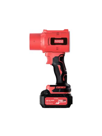 AUHMA AHV-18 Şarjlı Turbo Fan Hava Üfleyici Kırmızı - 21V Kömürsüz Motor (Brushless) - 32.000 RPM Oto Kurutma, PC Temizleme ve Bahçe Üfleme Makinesi