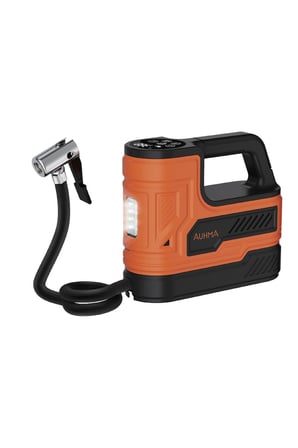 AUHMA A7788 150 PSI Dijital Araç Lastik Şişirme Hava Kompresörü Turuncu – 12V Çakmaklık Girişli, Otomatik Durdurma, LED Aydınlatmalı, 3 Metre Kablolu