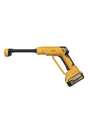AUHMA ACR-10 Şarjlı Araç Yıkama Makinesi Sarı 203 PSI 170W Basınçlı Oto Yıkama Seti | 3820 Fırçasız Motor, Çantalı, 2 Bataryalı, Köpük Hazneli, 5 Metre Hortumlu