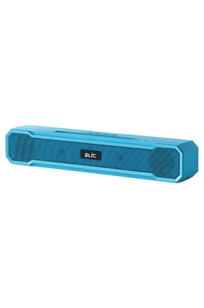 Blic BLS-85 Bluetooth 5.4 Masaüstü Soundbar Hoparlör Mavi, Telefon Standlı, 1500 mAh Şarjlı, USB ve TF Kart Destekli