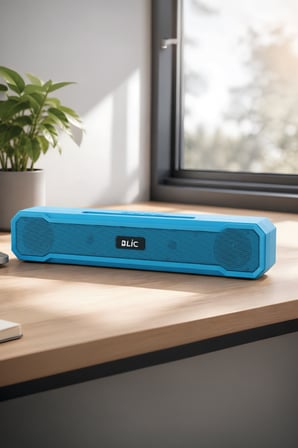 Blic BLS-85 Bluetooth 5.4 Masaüstü Soundbar Hoparlör Mavi, Telefon Standlı, 1500 mAh Şarjlı, USB ve TF Kart Destekli