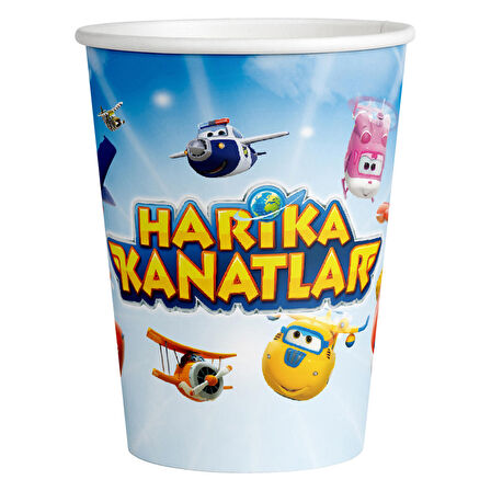 Harika Kanatlar Karton Bardak 8'li