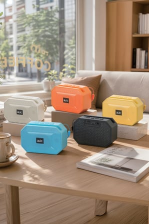 Blic BLS-89 Bluetooth 5.4 Taşınabilir Hoparlör Sarı 6W RMS, Telefon Standlı, USB ve TF Kart Destekli