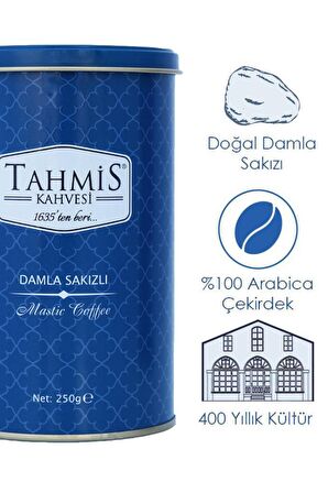 Tahmis Damla Sakızlı Orta Kavrulmuş Öğütülmüş Türk Kahvesi 250 gr 