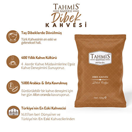 Tek Paket Sade Dibek Türk Kahvesi 100 Gr
