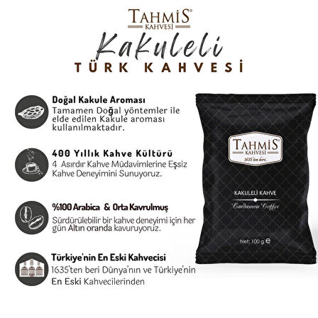Tek Paket Kakuleli Türk Kahvesi 100 Gr