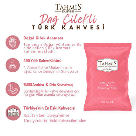 Tek Paket Dağ Çilekli Türk Kahvesi 100 Gr
