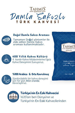10'lu Damla Sakızlı Türk Kahvesi 100 Gr